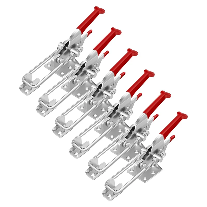 

ABLU-6 Pack Toggle Latch Clamp, Heavy Duty Latches, 2000Lbs Holding Capacity Adjustable Latch Lock,For Industrial Equiipment