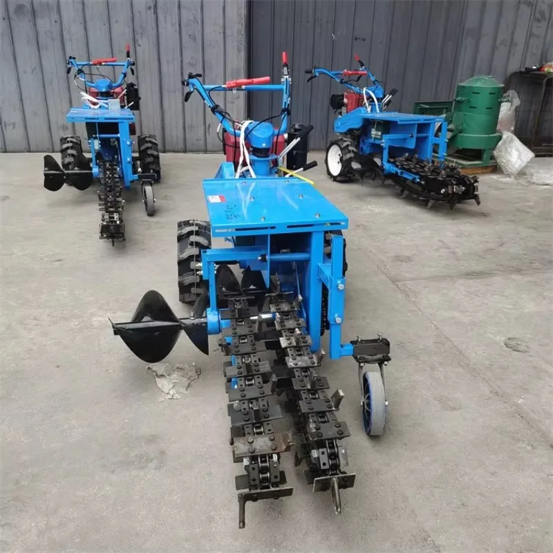 Mini Farmland Trenchers with Digging Trench Machine Trench Digging Machine Customized Trenching Machine Max Depth 1200mm
