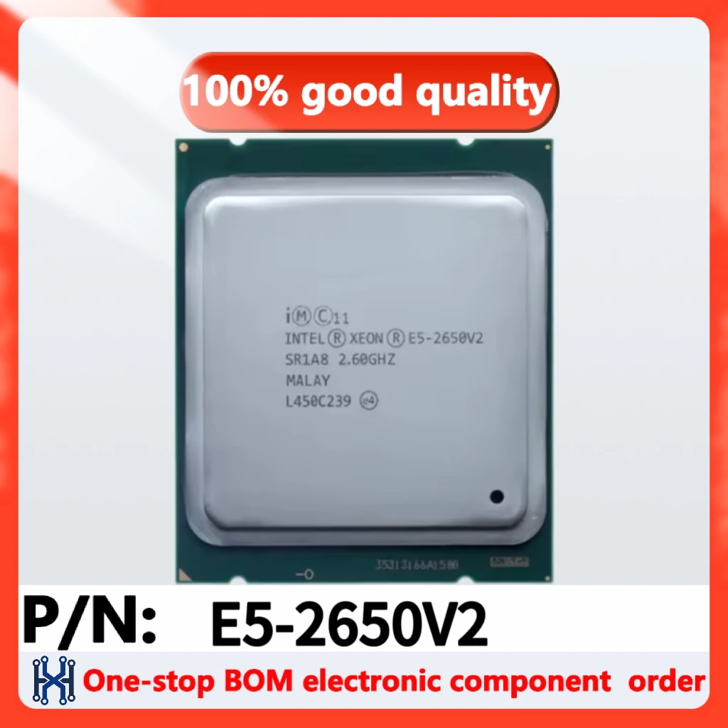 1pcs/lot  Intel-procesador Xeon E5-2650V2 E5 2650V2 E52650V2 E5 2650 V2 2,6 GHz octa-core 16 hilos  20M 95W LGA 2011