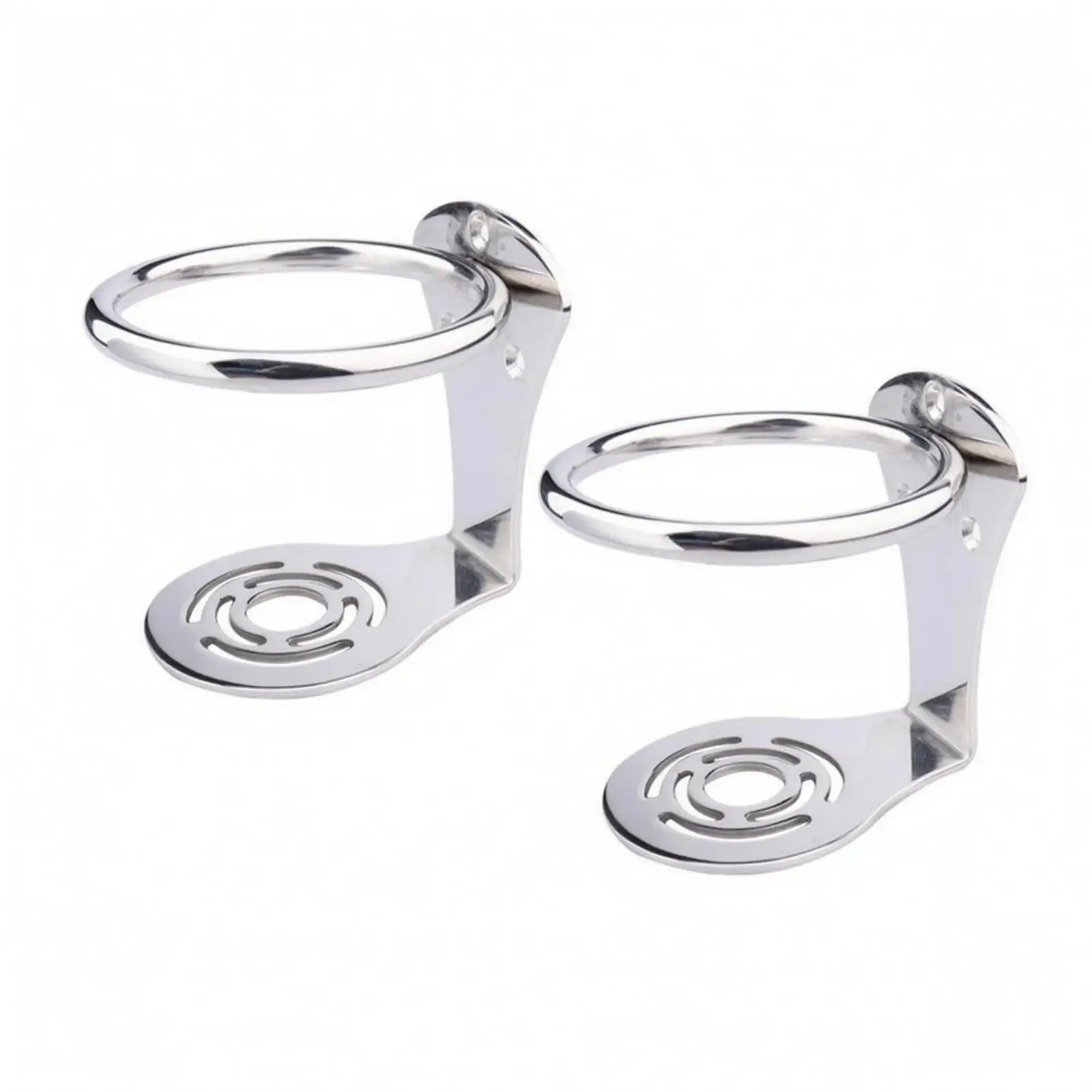 Stainless Steel Golf Cart Cup Holder Polished Mountable Cup Holder Silver-Colored