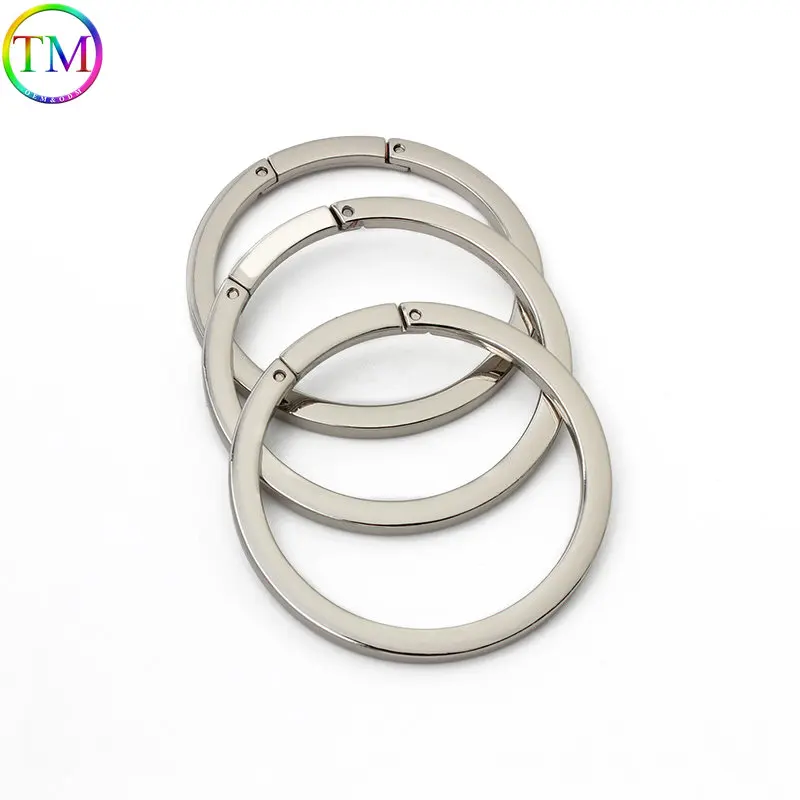 10-50 Stuks Metalen Schroef O-Ring Veerpoort O Ring Te Openen Sleutelhanger Tas Riem Riem Ketting Gespen Snap Sluiting Trekker Hardware