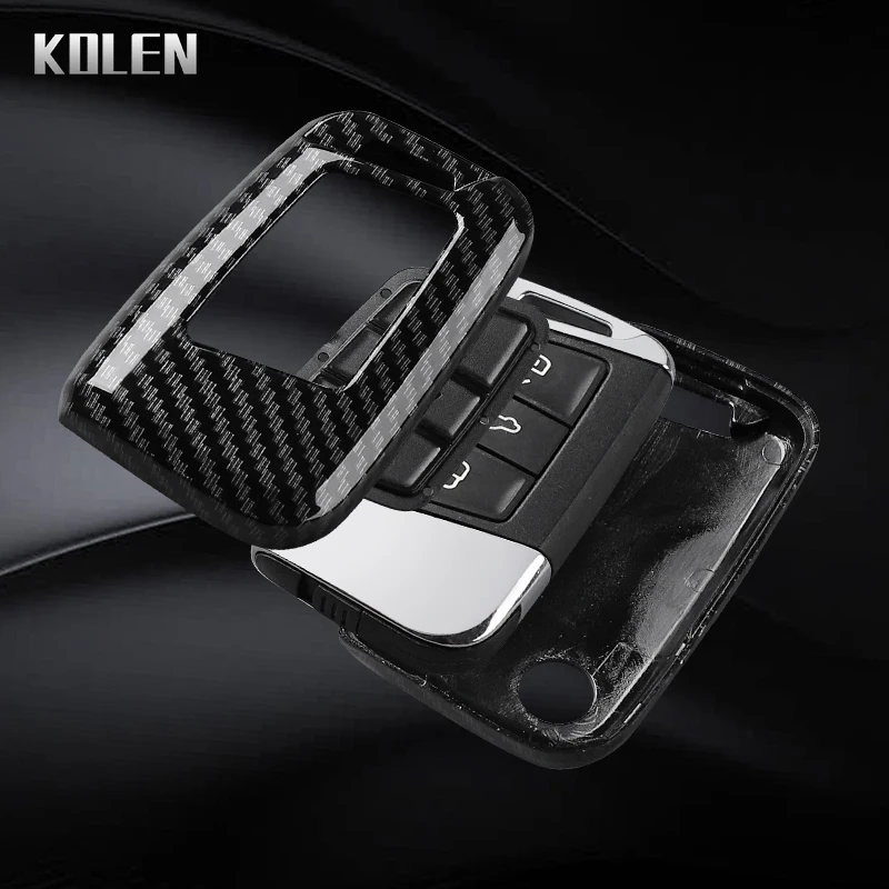 ABS ألياف الكربون نمط حافظة مفاتيح السيارة لشركة فولكس فاجن فولكس فاجن ماجوتان GTE باسات B6 B7 B8 CC Arteon سكودا فابيا رائع A7 كودياق #5