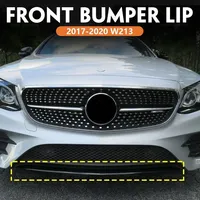 for 2017-2020 W213 Mercedes Benz E300 E350 E400 E450 E43 AMG Bumper Lip Spoiler Splitters Diffuser Trim 2138857000 2138857800