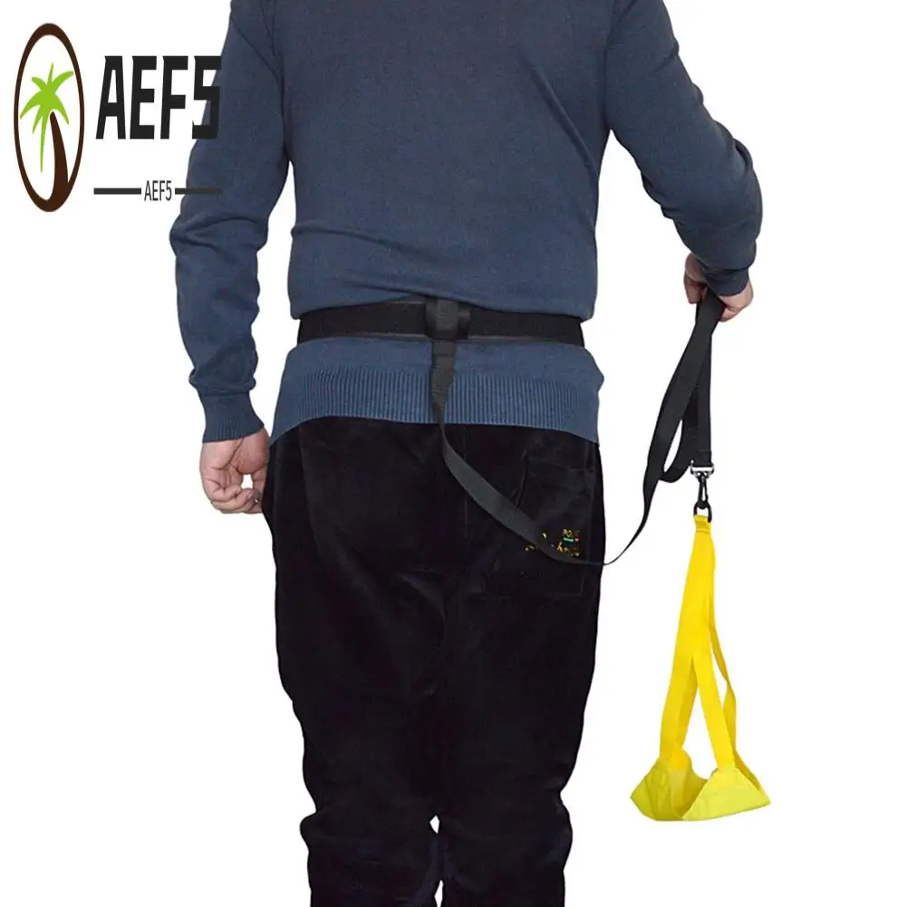 AEF5-Cinturón de entrenamiento de natación, paracaídas de resistencia, correa de natación, natación estacionaria, arnés de natación, cinturón de natación estático