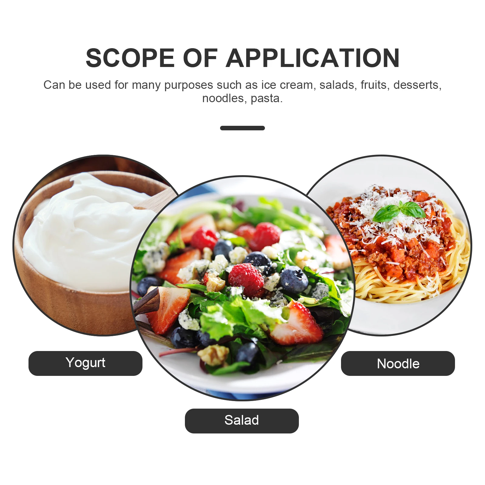 Tenedor de silicona reutilizable, herramienta práctica para agitar platos de ensaladas, mango ergonómico adecuado para diversas ocasiones