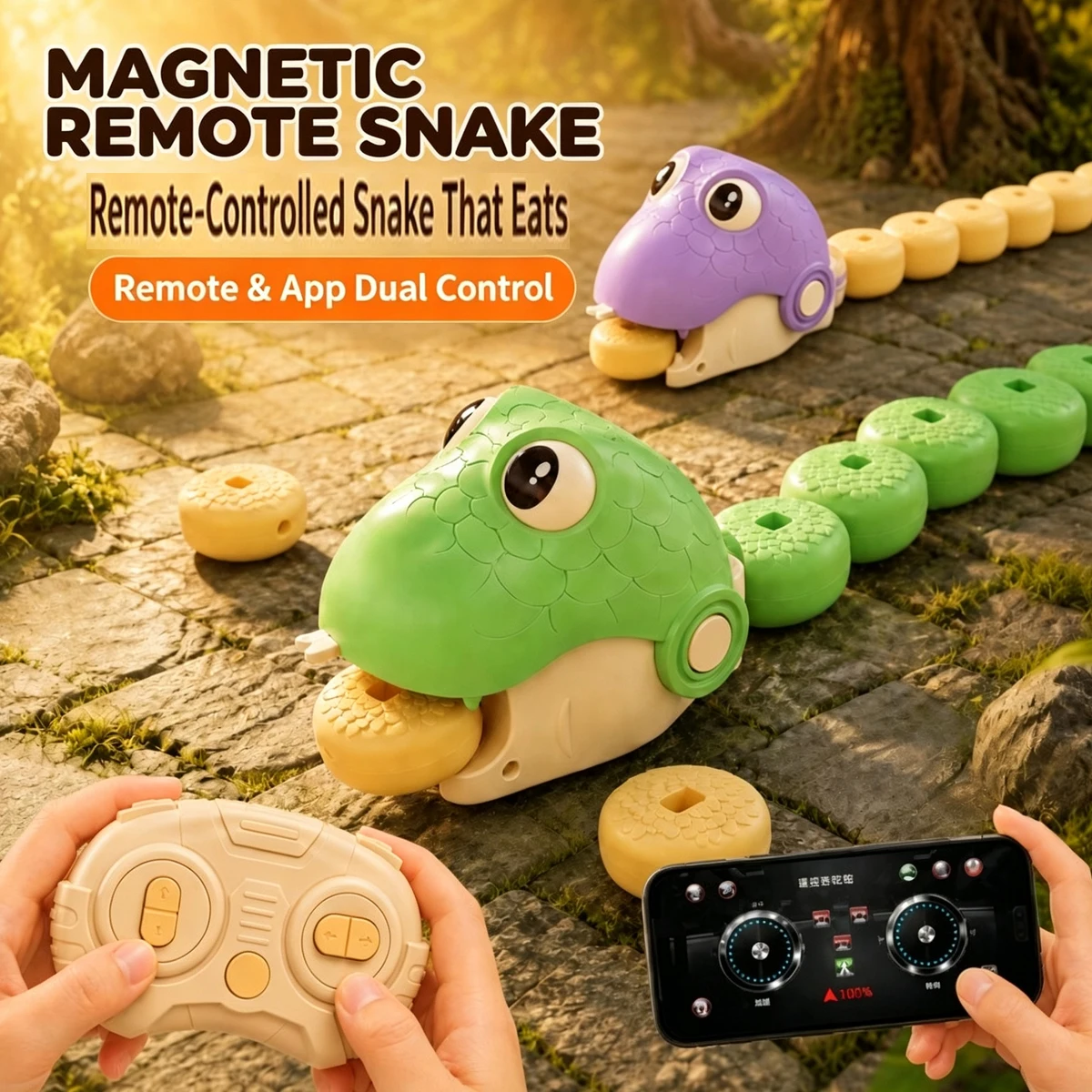 RC Animal Robot Antistress Greedy Snake Toys  Simulation 2 Players Battle InteractiveGame Electric Educational Toy for Children