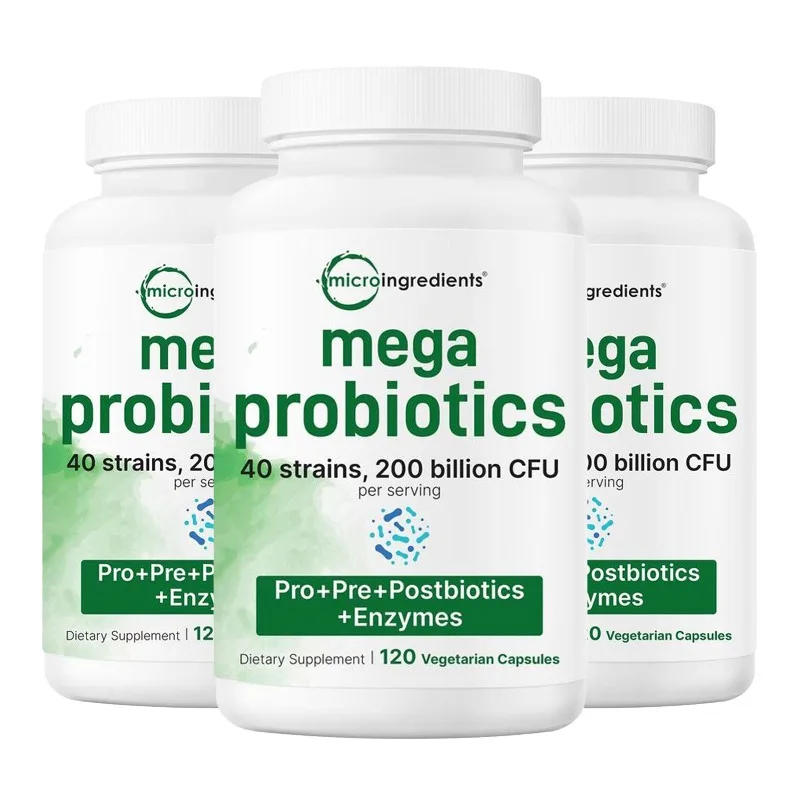 

Mega Probiotics 200 Billion CFU - Suitable for Both Men and Women - Mood and Digestive Support,Regulating Gut Microbiota Balance