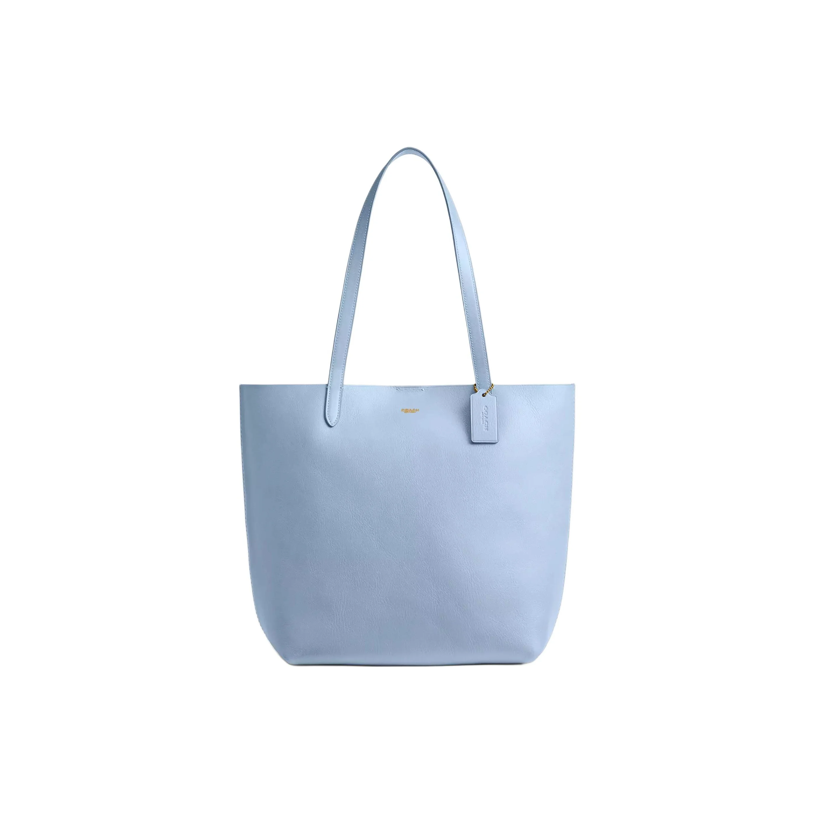 COACH Manhattan Grain Leather Tote Bag, Shopping Bag, Shoulder Bag Large Women's Bluebell Color CAM02-B4PUB