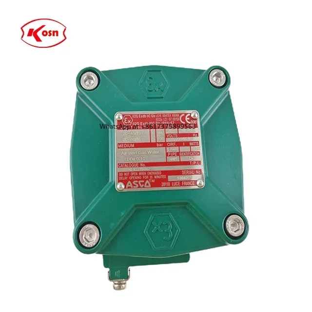 Válvula solenóide de operação direta de aço inoxidável NPTF 1/4 NF8327B002