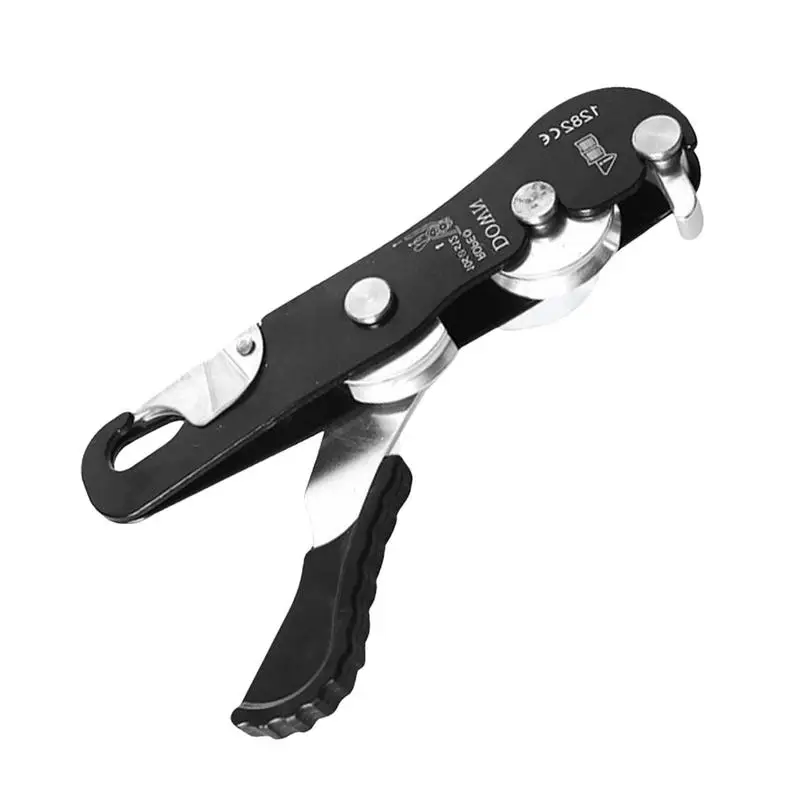 

Climbing Descender Hand Controls Descender Self-Locking Rappelling Belay Devices Hand Controls Descender Anti-Panic Safe