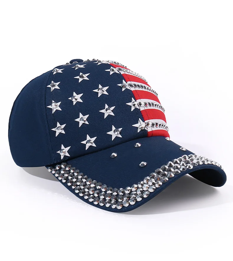 1pcs Sun block baseball cap women\'s fashion trend  duck hat Summer festival party carnival rhinestone diamond-studded  men