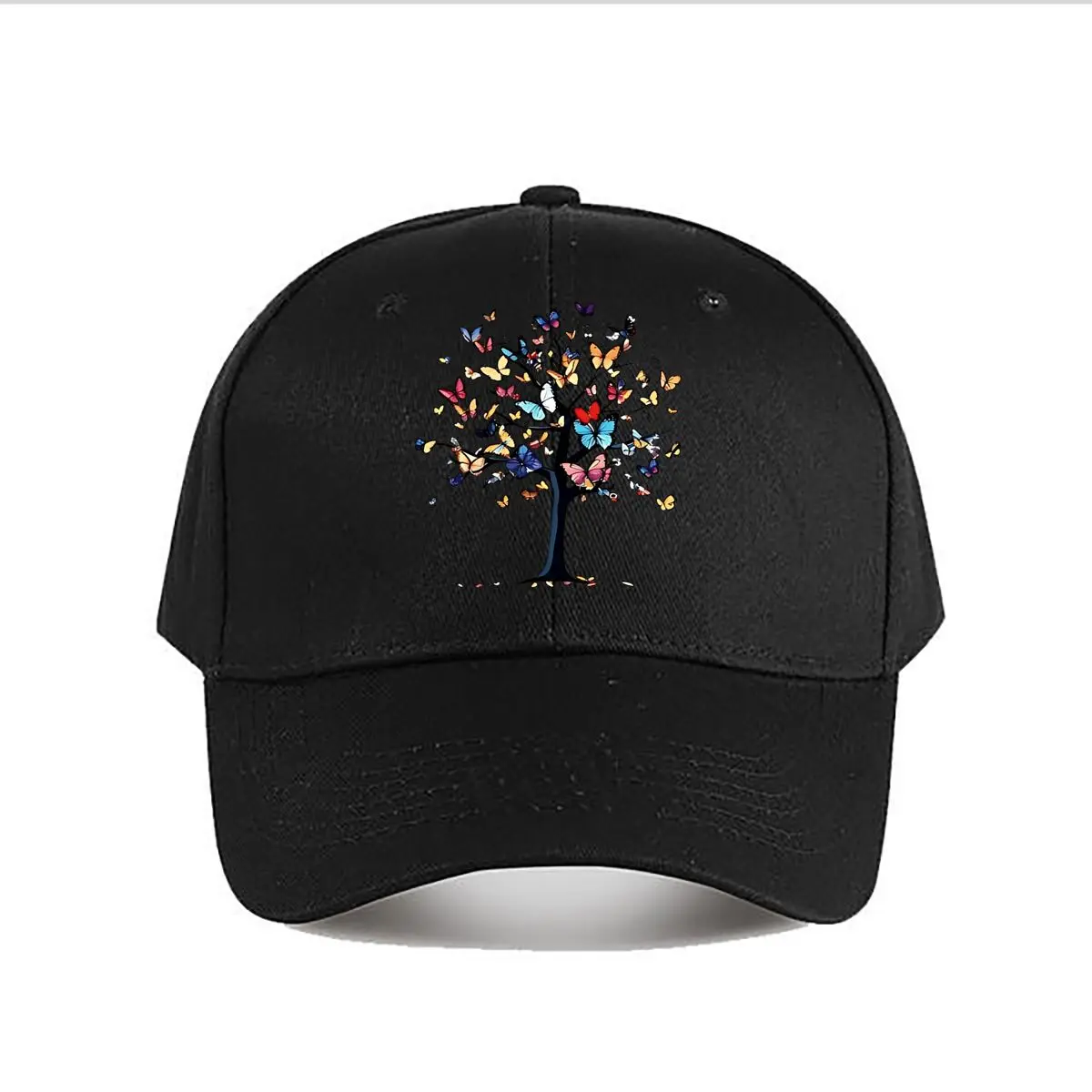 Vintage Baseball Cap With Butterfly Tree Baseball Cap Fashion Men Sunhat Women's Outdoor Sports Snapback Cap