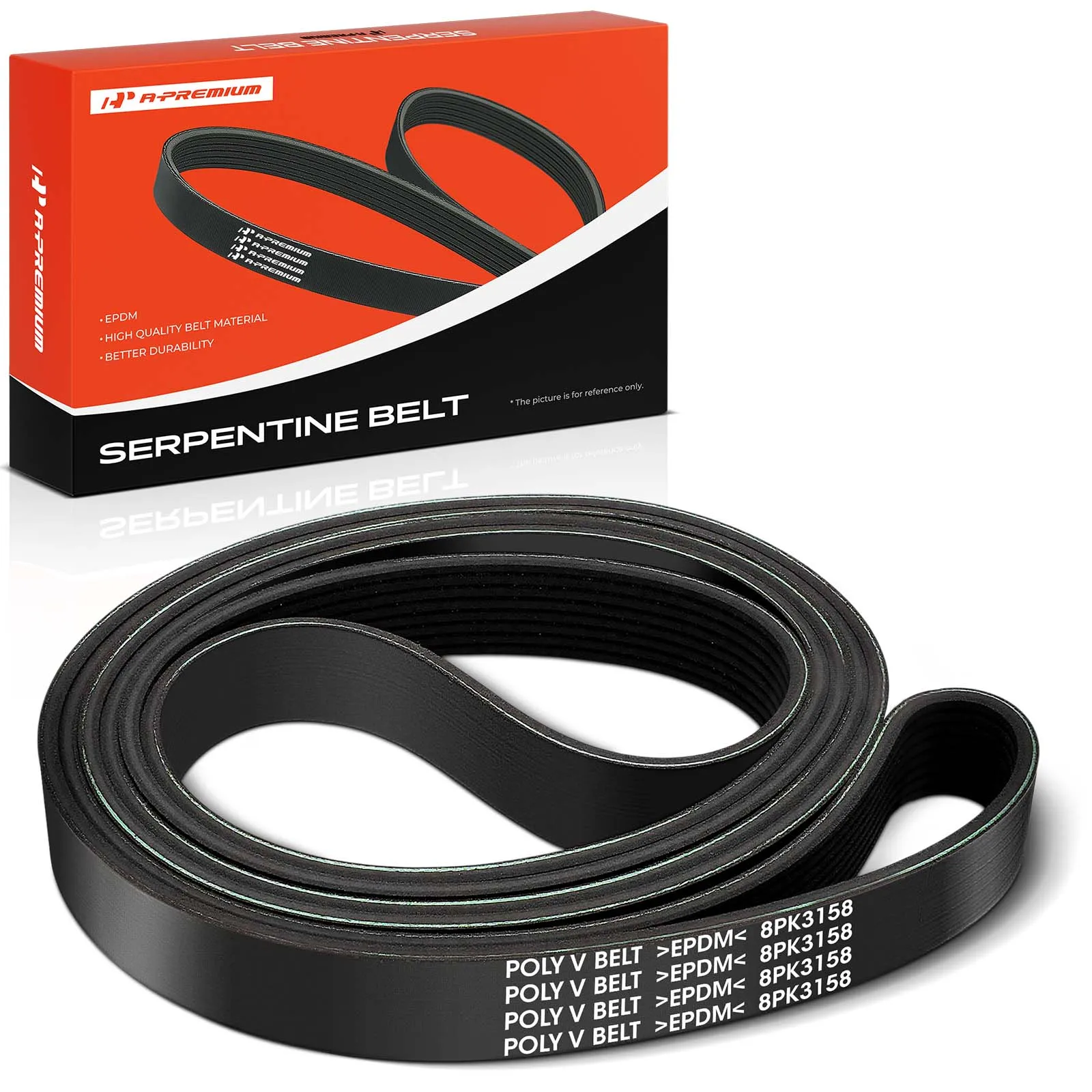 A-Premium 124.31" Serpentine Belt 8-Rib for Ram 2500 3500 4500 5500 2013-2018 04627751AA