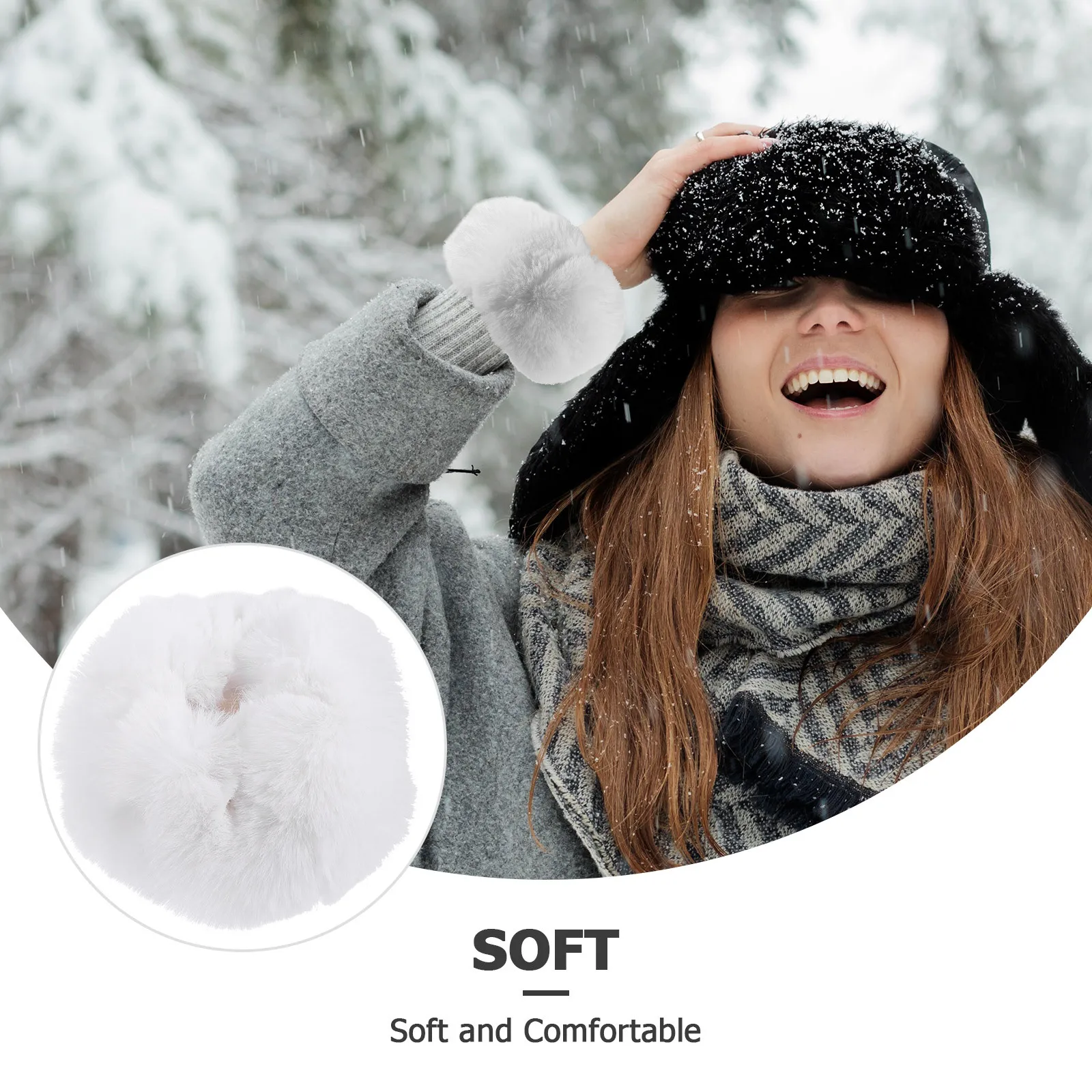 

Грелки на запястья, пушистые манжеты, ветрозащитные манжеты для зимних женщин, грелки для рук