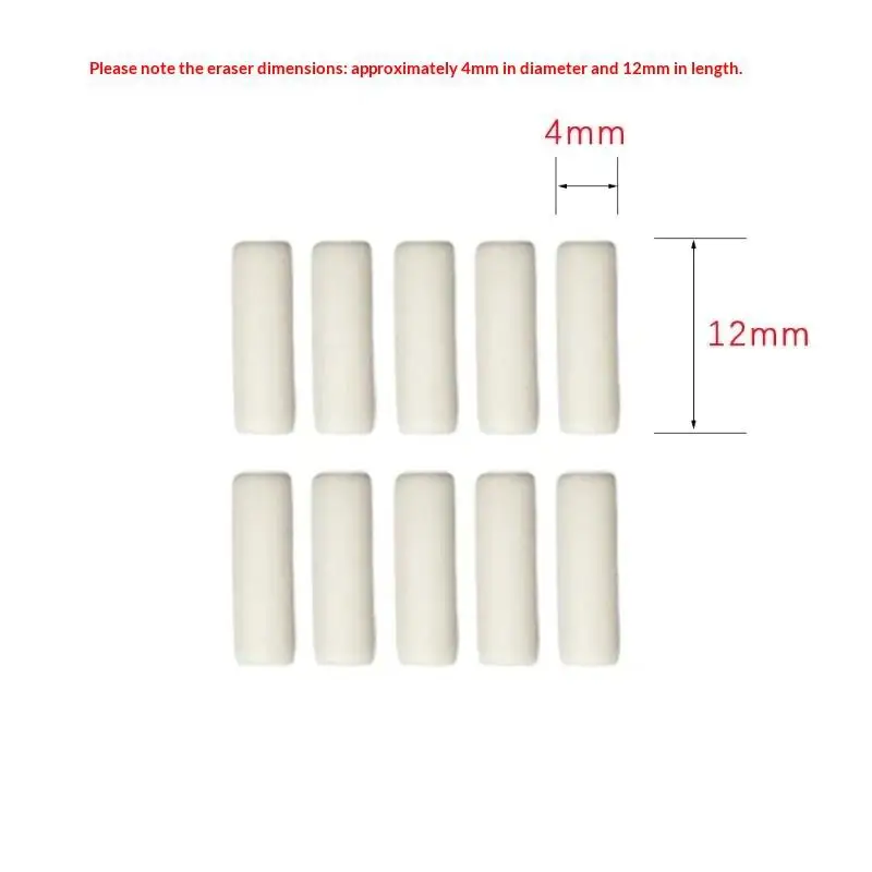 20Pcs/Set Refill Erasers For Mechanical Pencil Available For Most Japan Mechanical Pencil,Easy To Clean Without Paper