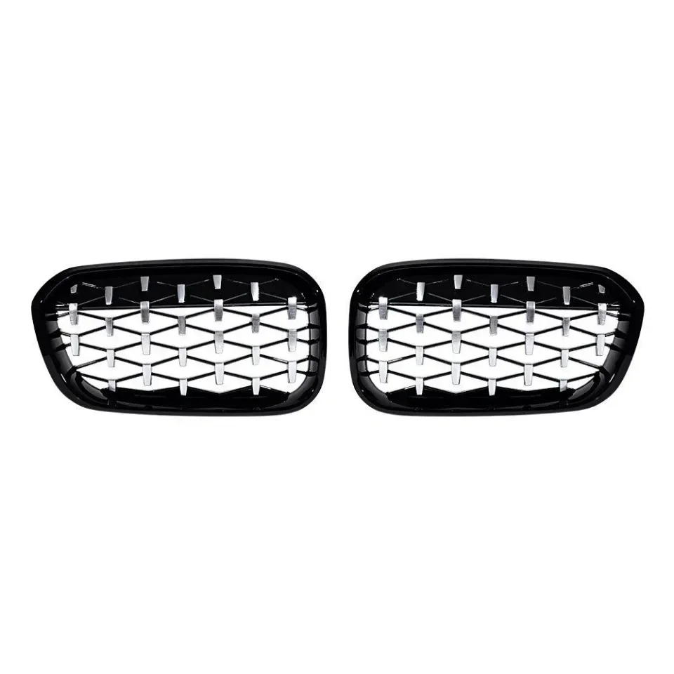 Xvip 1 Paar Front gitter für BMW 1er F20 F21 2013-2016 glänzend schwarzer Nieren grill Ersatz Racing Front stoßstangen gitter – Detail 17