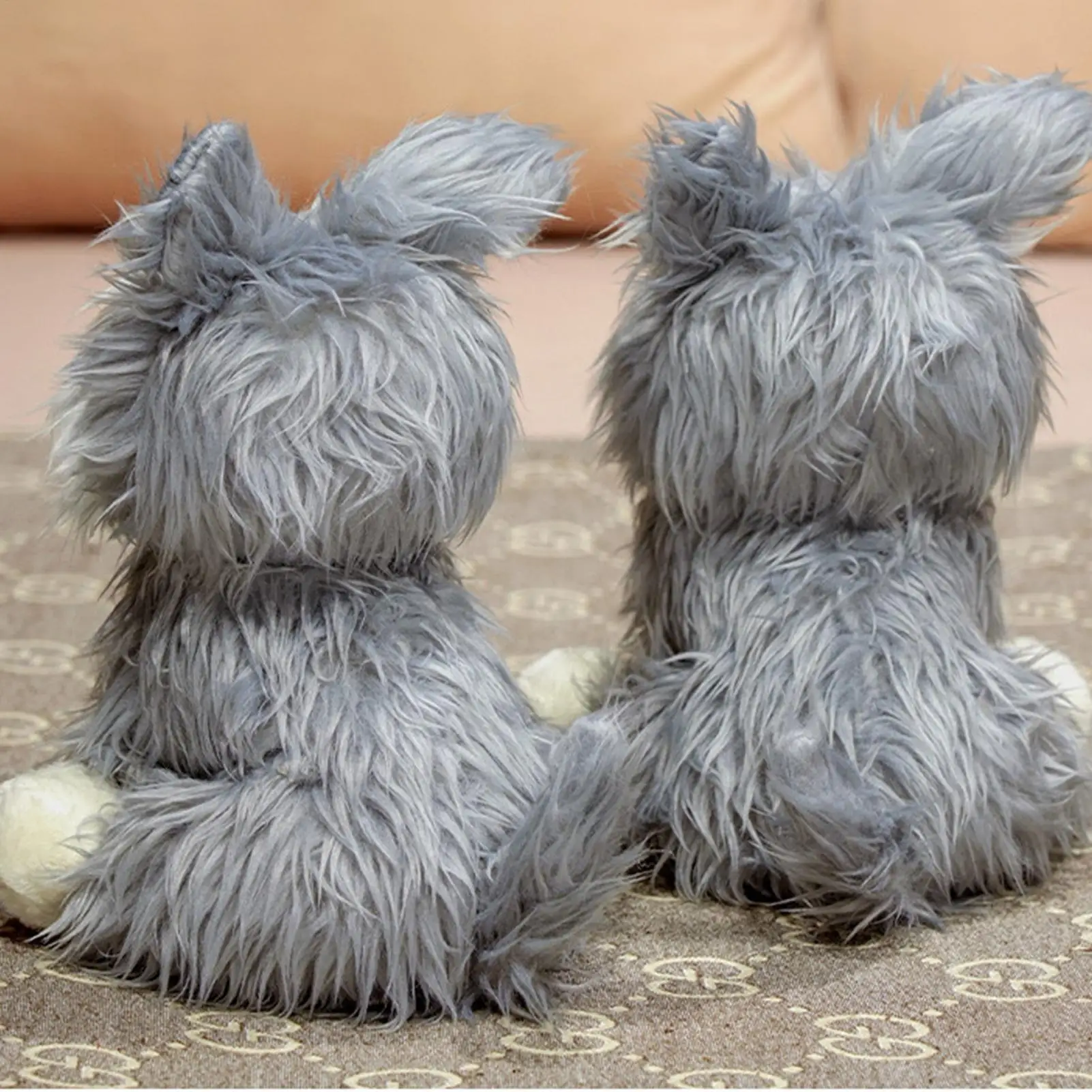 

Plush Dog Toy Schnauzer Realistic Tabletop Dog Plush Toy Sleeping Companion Cute Stuffed Animal Doll For Adults Kid Teens Boys
