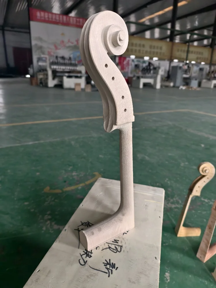 Factory produces cello heads, 4/4 cello heads, hand carved, high-quality
