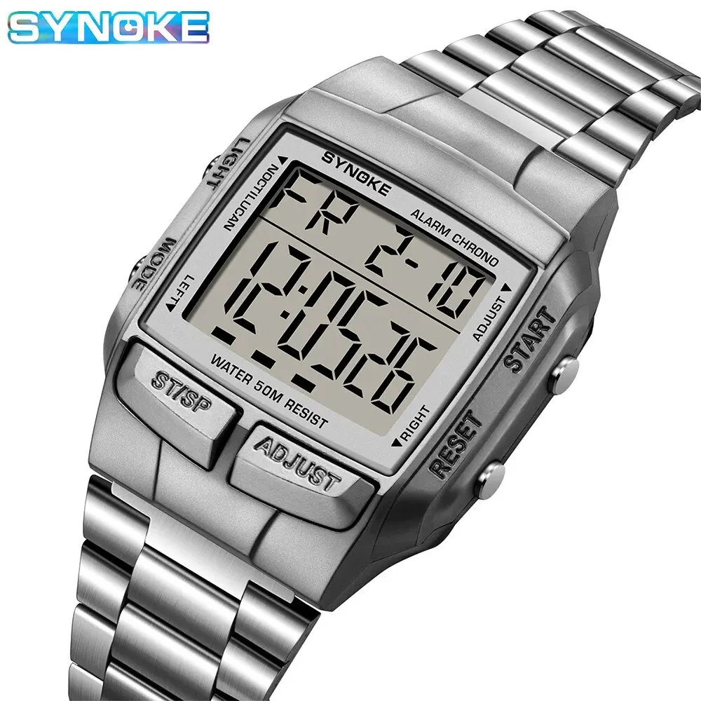 SYNOKE Military Sports Watches Electronic Men Watches Top Brand Luxury Male Clock Waterproof LED Digital Watch Relogio Masculino