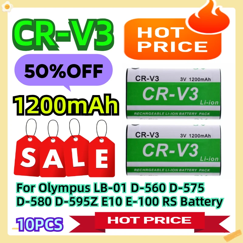 

For Olympus LB-01 D-560 D-575 D-580 D-595Z E10 E-100 RS Battery 10pcs