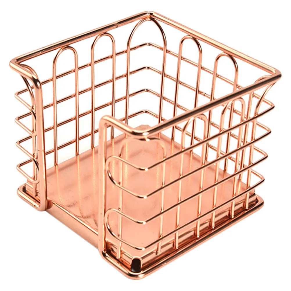 

1pc Metal Pen Holder Storage Box Hard Iron Material Office Supplies Organizer Cube Container Desktop Organizing Tray