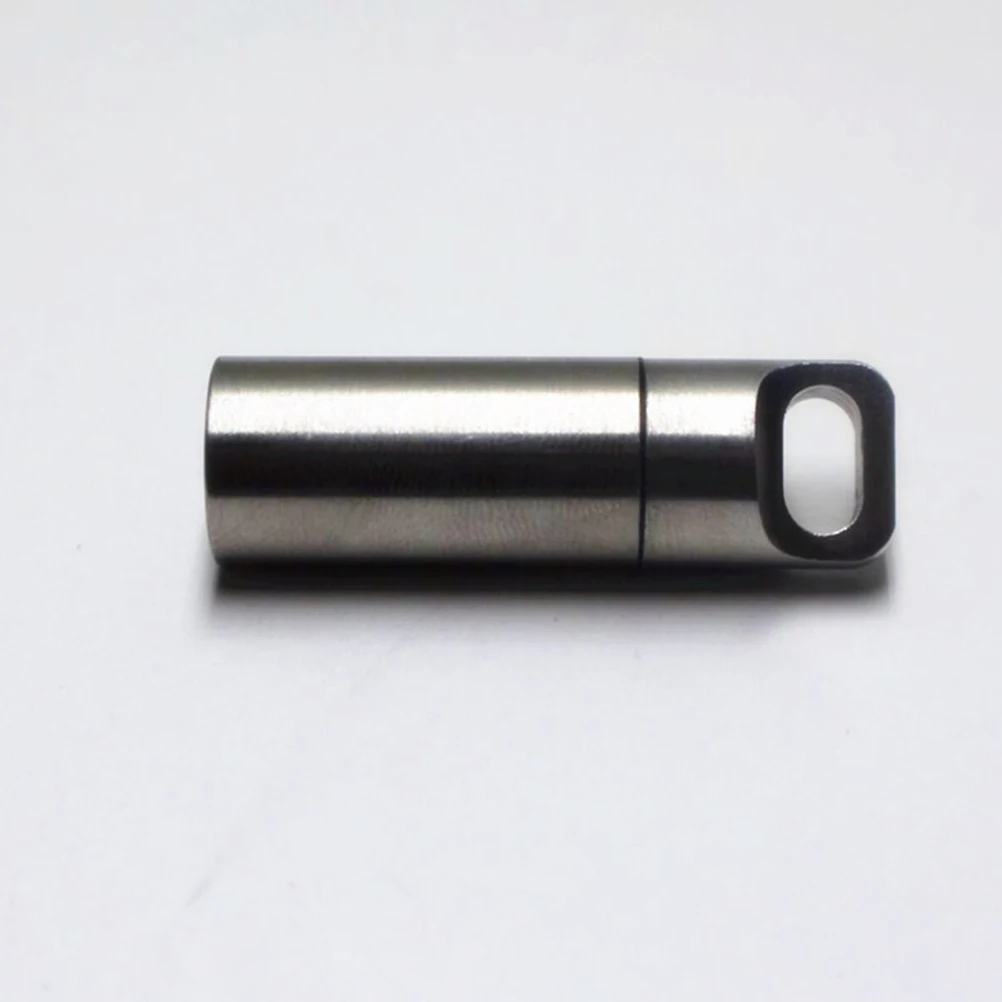 

Mini Sealed Cabin Container Medicine Case Stainless Steel Bottle Camping Waterproof Holder