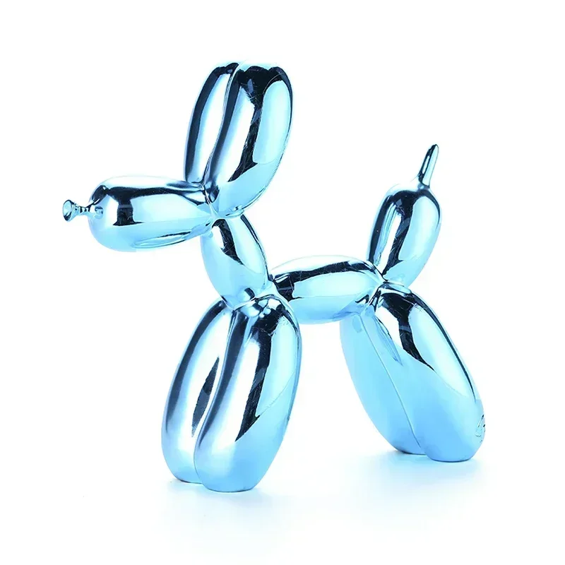 Resin Balloon Dog Sculpture Nordic Puppy Home Decor Living Room Desk Decor Office Figurines for Interior Decoration Home Statue