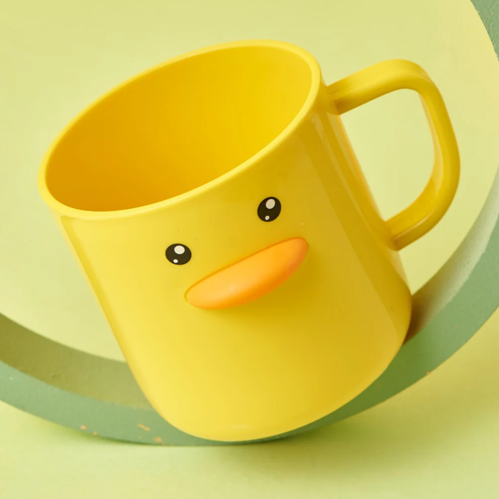 

2Pcs Children Toothbrush Cups Cute Bathroom Storage Tumbler for Home Office Travel Use Plastic Drinking Cups