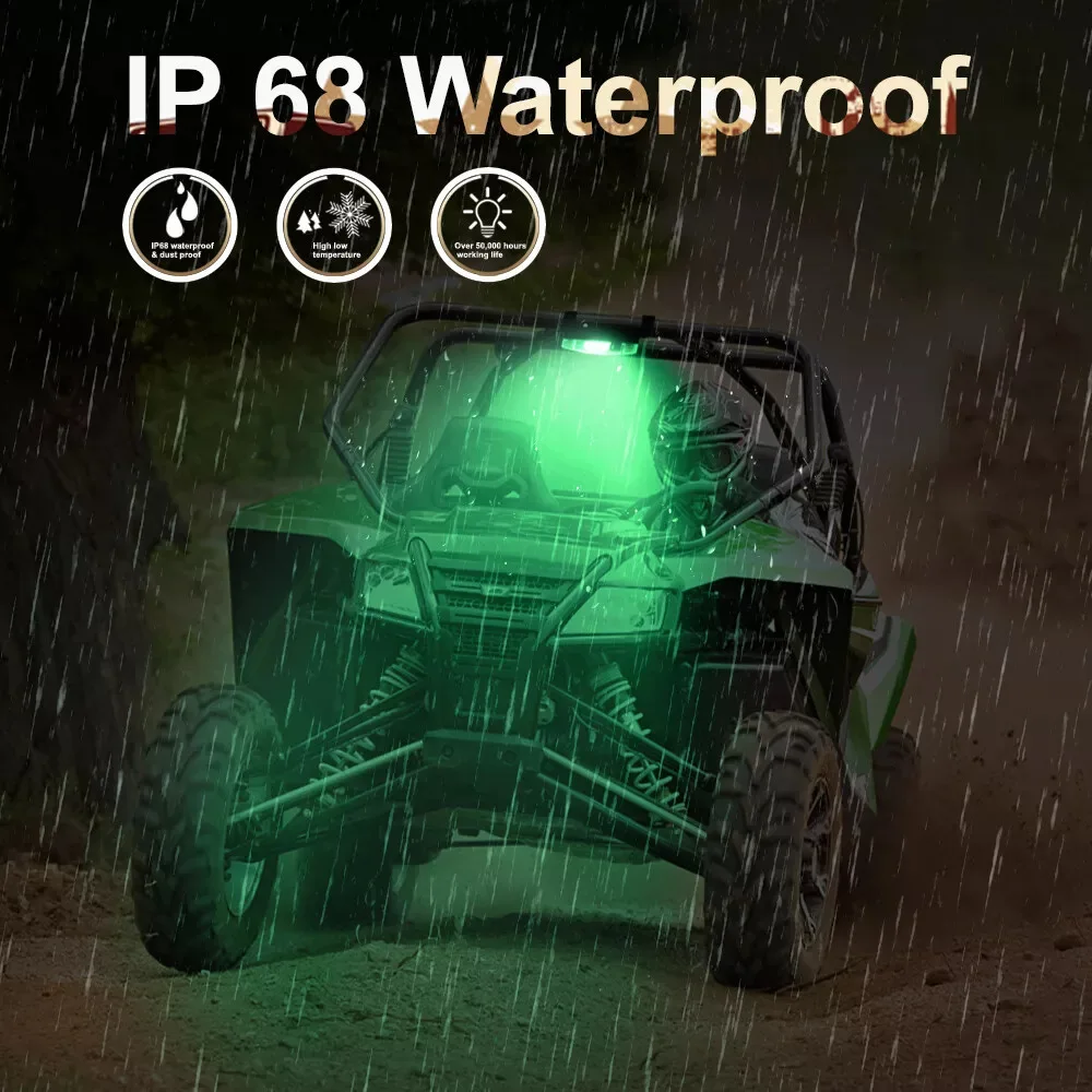 Universal Roll Cage LED Interior Dome Light with On/Off Switch Waterproof for UTV ATV Jeep Truck Offroad Polaris RZR Can‑Am