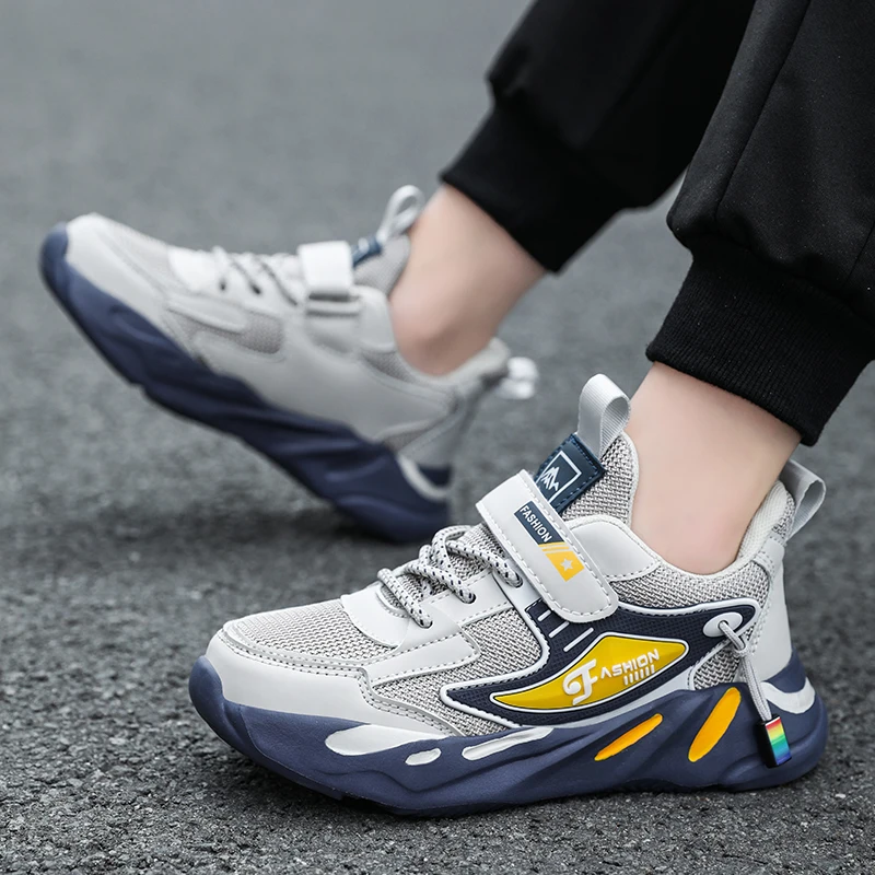 Zapatillas deportivas de piel transpirable para niños - imagen 3