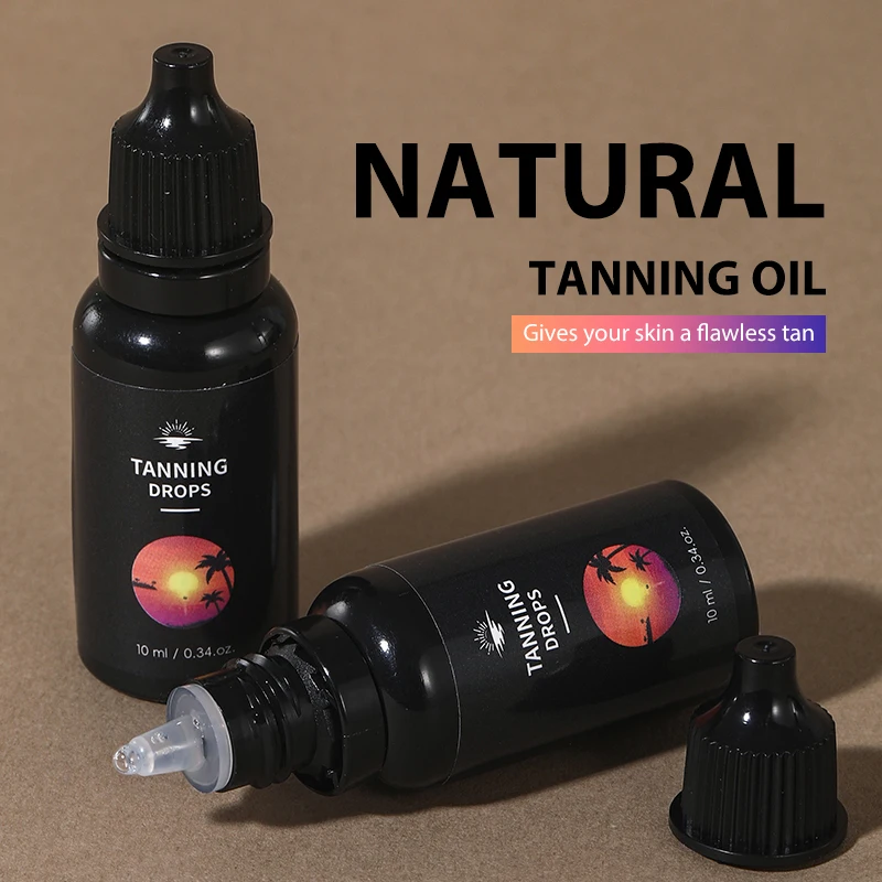 1 unidad de Gotas Bronceadoras DOLANJN, Hidratan, Iluminan, Unifican el Tono de Piel del Cuerpo, Reparación de Quemaduras Solares, Crema Aceleradora del Bronceado con Coco Suave