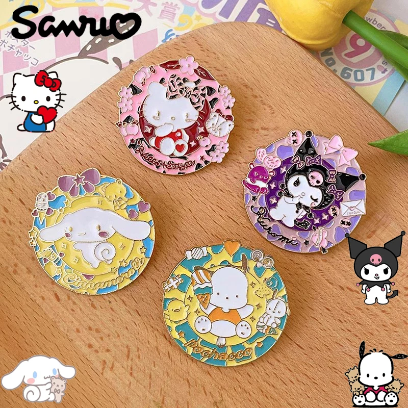 

Sanrio Cartoon Helloes Kittys Brooches Kawaii Pochacco Cinnamoroll Enamel Pins Anime Badge Backpack Birthday Gift for Friends