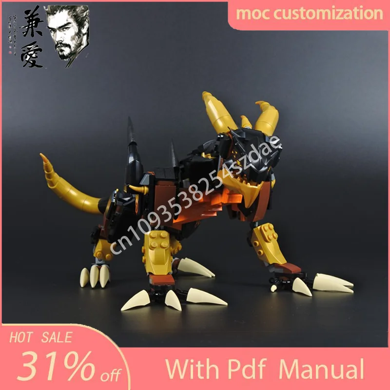 

425 шт. MOC, модель боевого земного дракона, строительные блоки, креативная сборка, образовательные детские строительные блоки на день рождения, игрушки, подарки