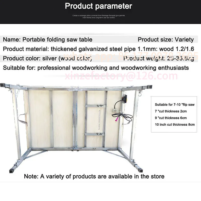 منضدة النجارة القابلة للتخصيص 5 في 1 لتقوم بها بنفسك تلسكوبي قابل للإزالة 1.5x1.0 متر منشار طاولة النجارة المحمول القابل للطي متعدد الوظائف #3