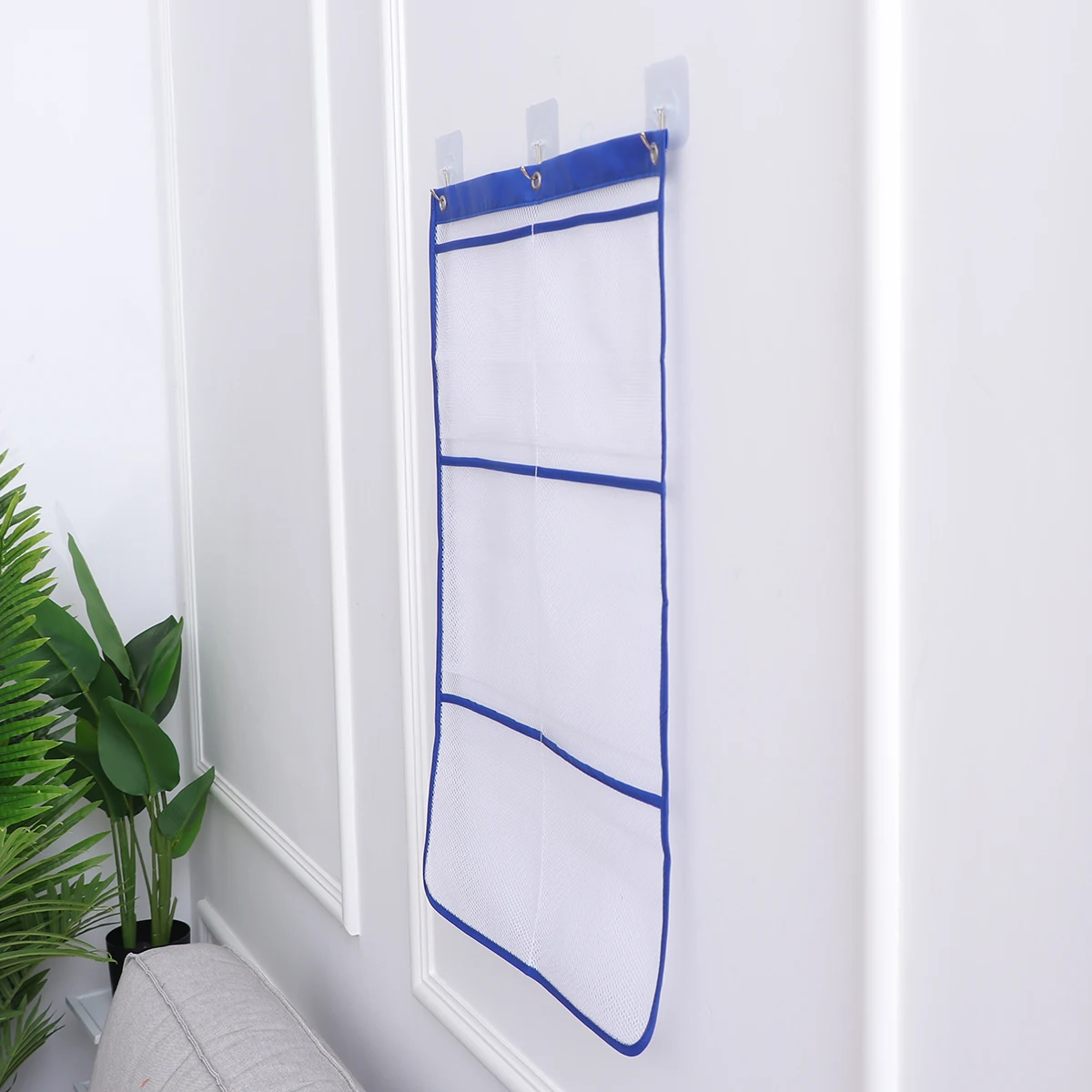 

Hanging Storage Bag Bathroom Organizer Mesh Pockets Door Hanging Bag Closet Pantry Locker Kitchen Office Organizer