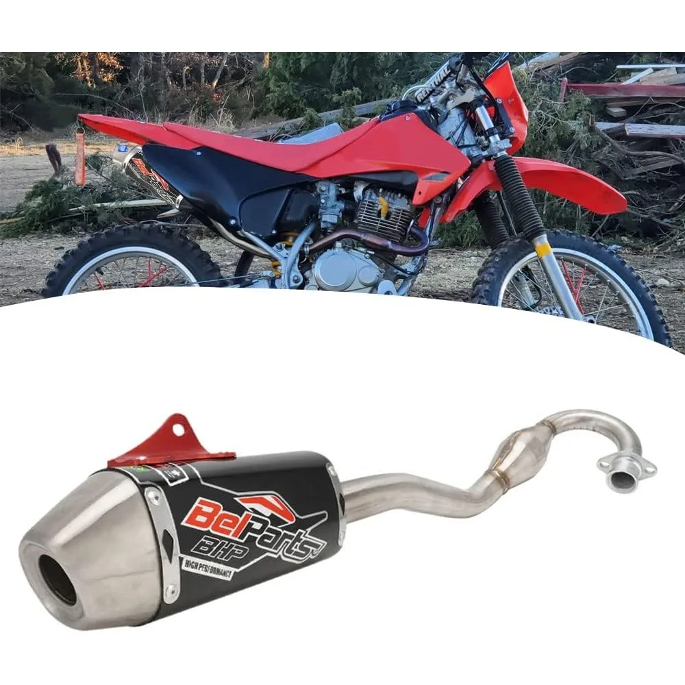 

Dirt Bike Exhaust,Slip On Exhaust Muffler Pipe Full Kit for CRF230F 2003-2017-Black