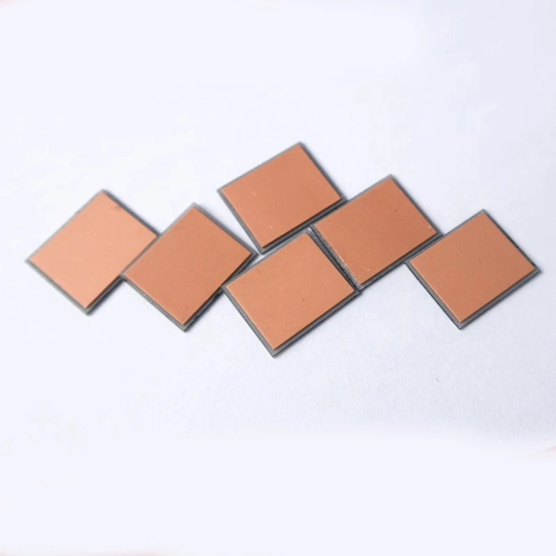 Aluminum Nitride Ceramic Sheet Single/Double Sided High Temperature Resistant Copper Coated Ceramic Plate Ceramic Substrate Gold