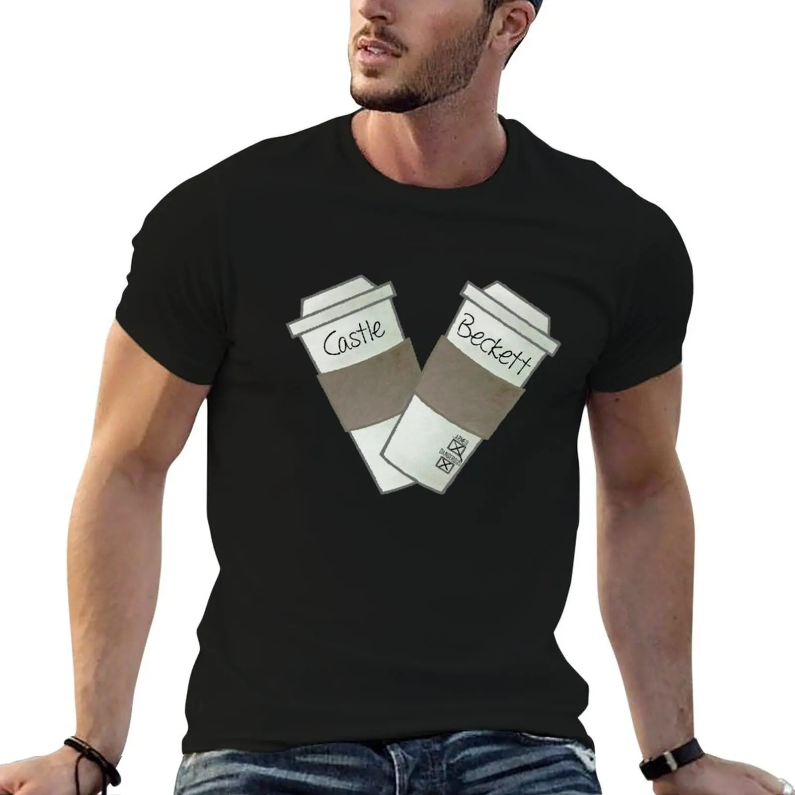 

coffee heart T-Shirt cotton t shirts high quality t shirts for man cotton funny t shirts with prints T-shirt