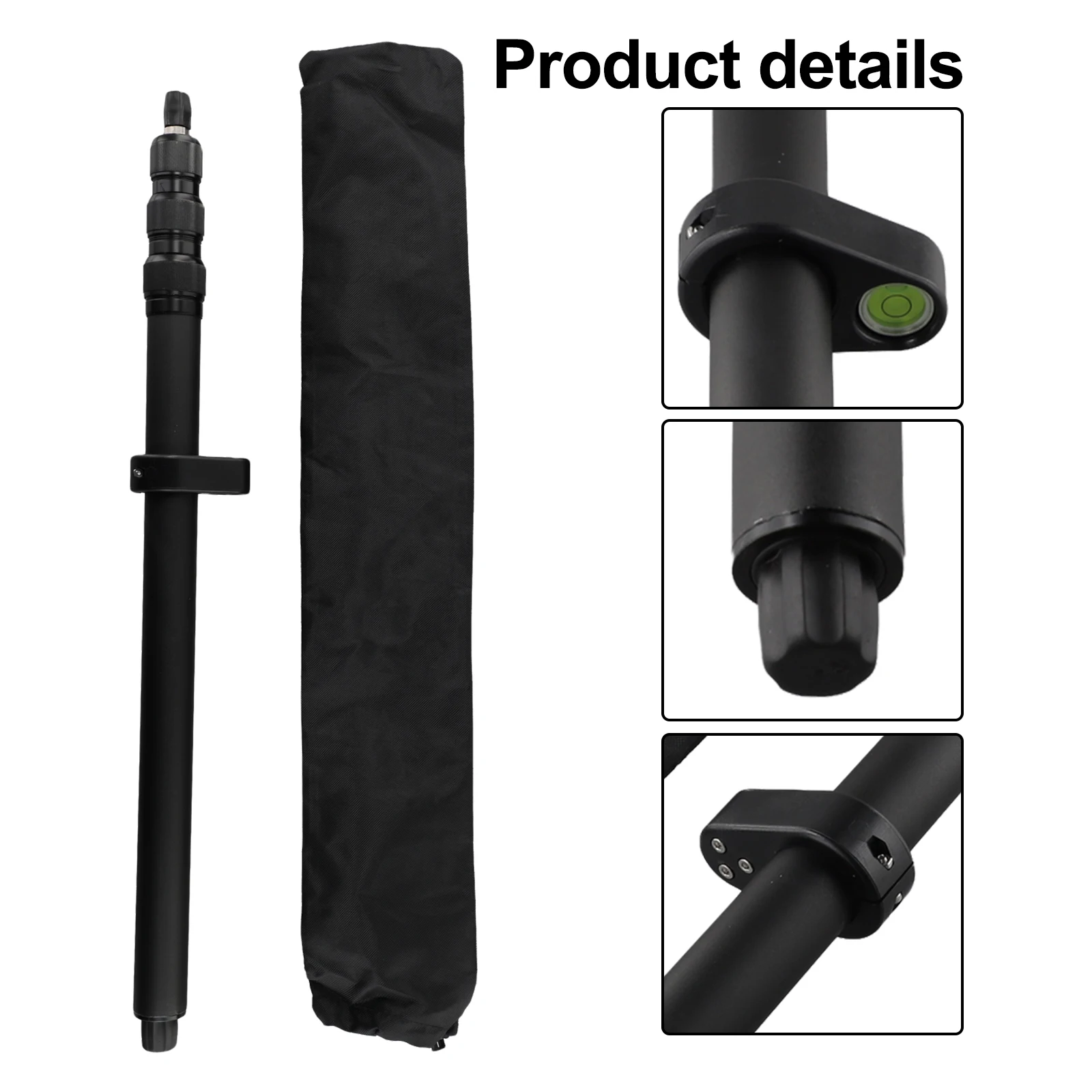 

Brand New Portable GPS RTK Pole Centering Rod Telescopic 52cm -150cm Aluminum Alloy 21/24/27/30mm Rod Diameter