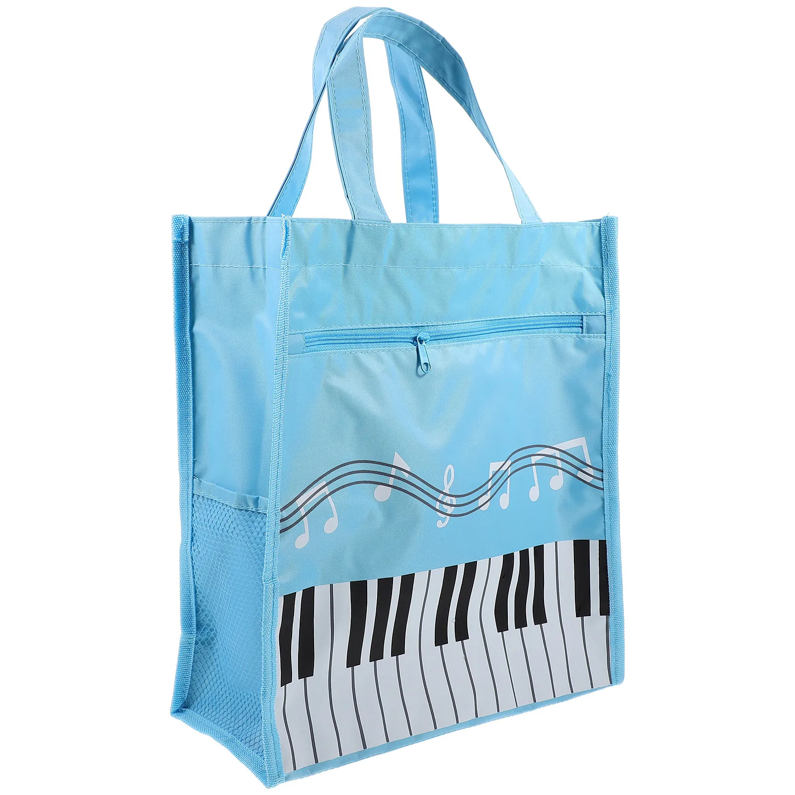 Portable Zipper Music Book Handbag Lightweight Music Sheet Storage Bag Musical Score Holder Water-Resistant Instrument
