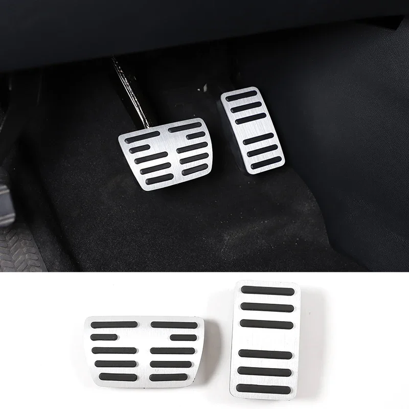 

Aluminum Alloy Silver For Honda Pilot 2016-2022 Car Car Accelerator Brake Pedal Anti-Slip Pedal Car Interior Accessories 2Pcs