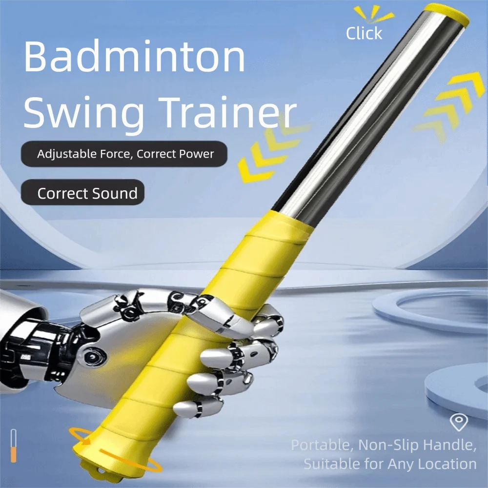 

Yellow Purple Badminton Racket Swing Trainer Power Correction Device 304 Stainless Steel Badminton Racket Power Trainer