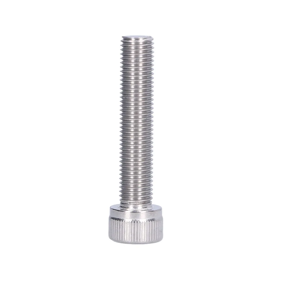 4PCS Hardware Stainless Steel Hex Bolt Fine Pitch 1.25mm Bright Finish Cap Screw Allen Head Bolt For DIY Jobs