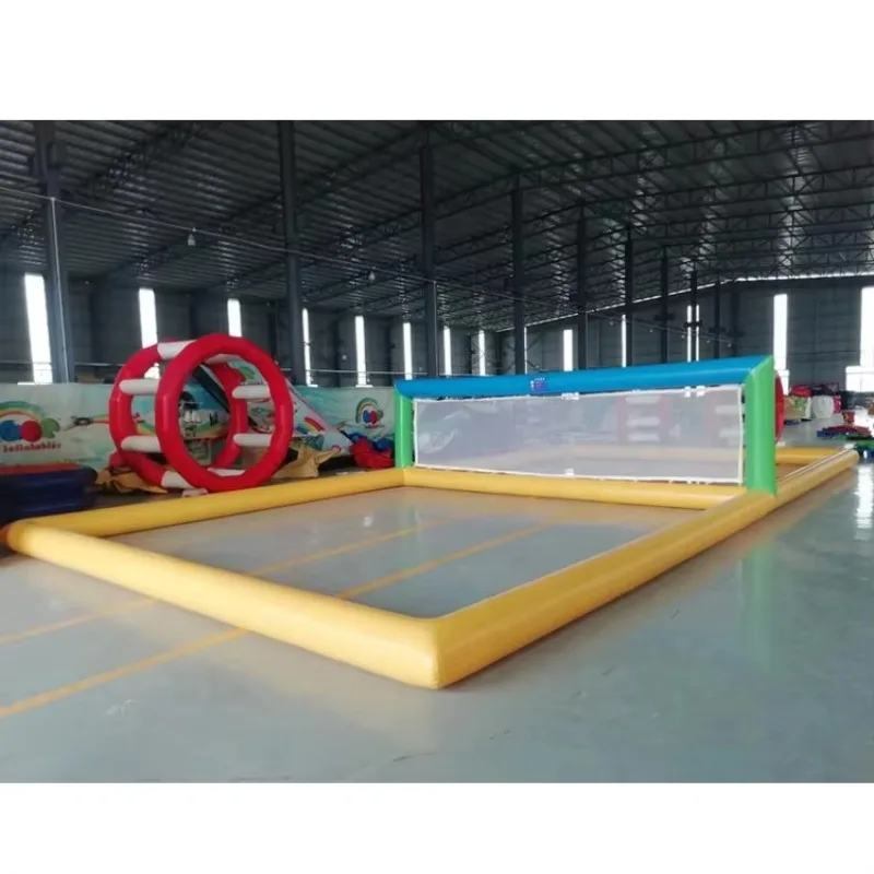 Customized Inflatable Volleyball Court Water Inflatable Beach Game Floating Inflatable Volleyball Field