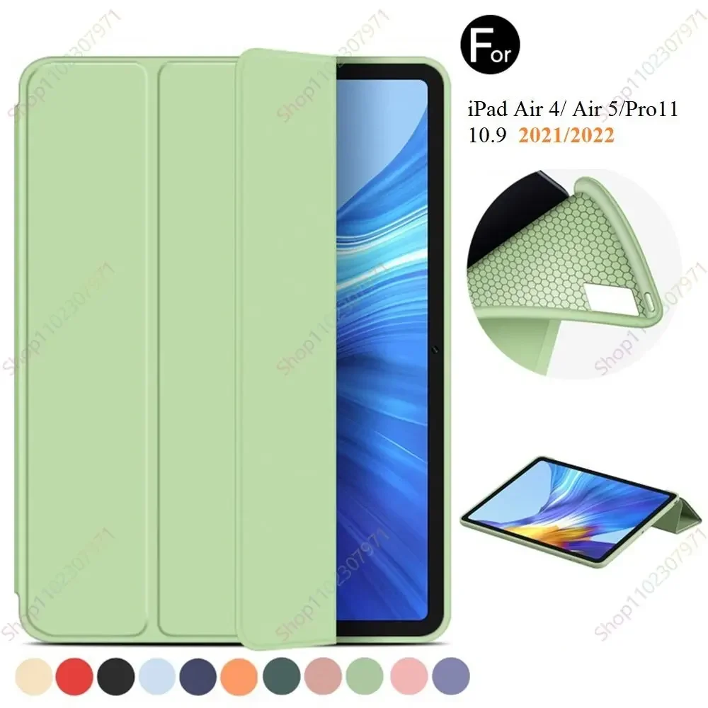 Ultra Slim Case for iPad Air 5th Air 6th Generation M2 2024/Air4th 10.9 iPad Pro11 M4 ipad 7 8 9th 10th Gen Air3 10.5 Sleep wake