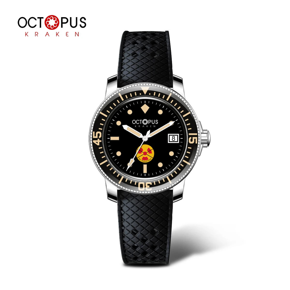 Octopus Kraken 40mm Retro Men's Watches 300m Diver Automaitic Movement Wristwatch Sapphire Crystal C3 Super Luminous