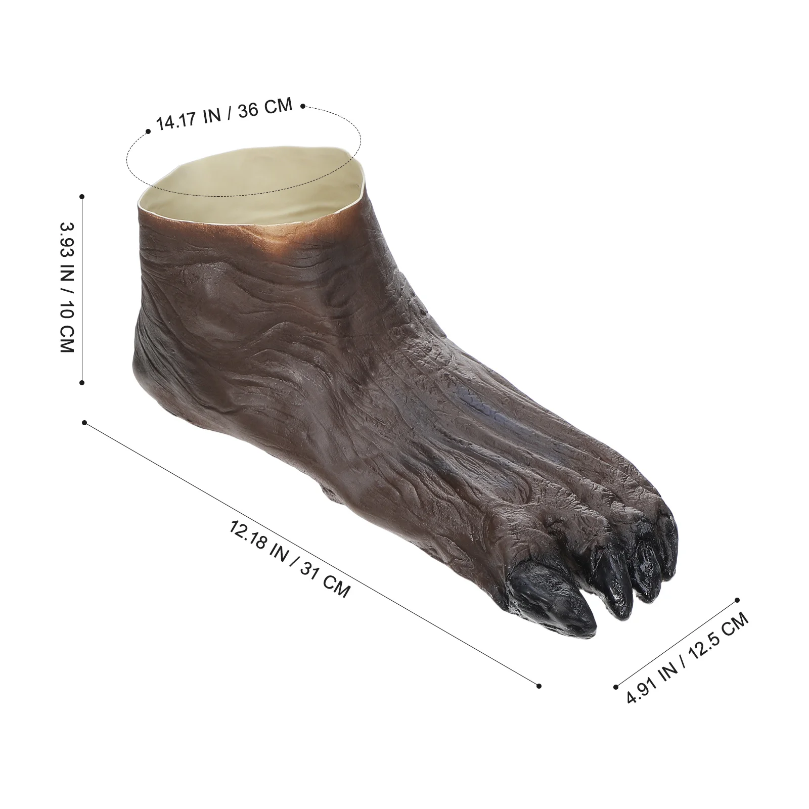 1Pair Durable Claws Foot Cover Latex Halloween Fright Decor Carnival Horror Podotheca Horror Podotheca