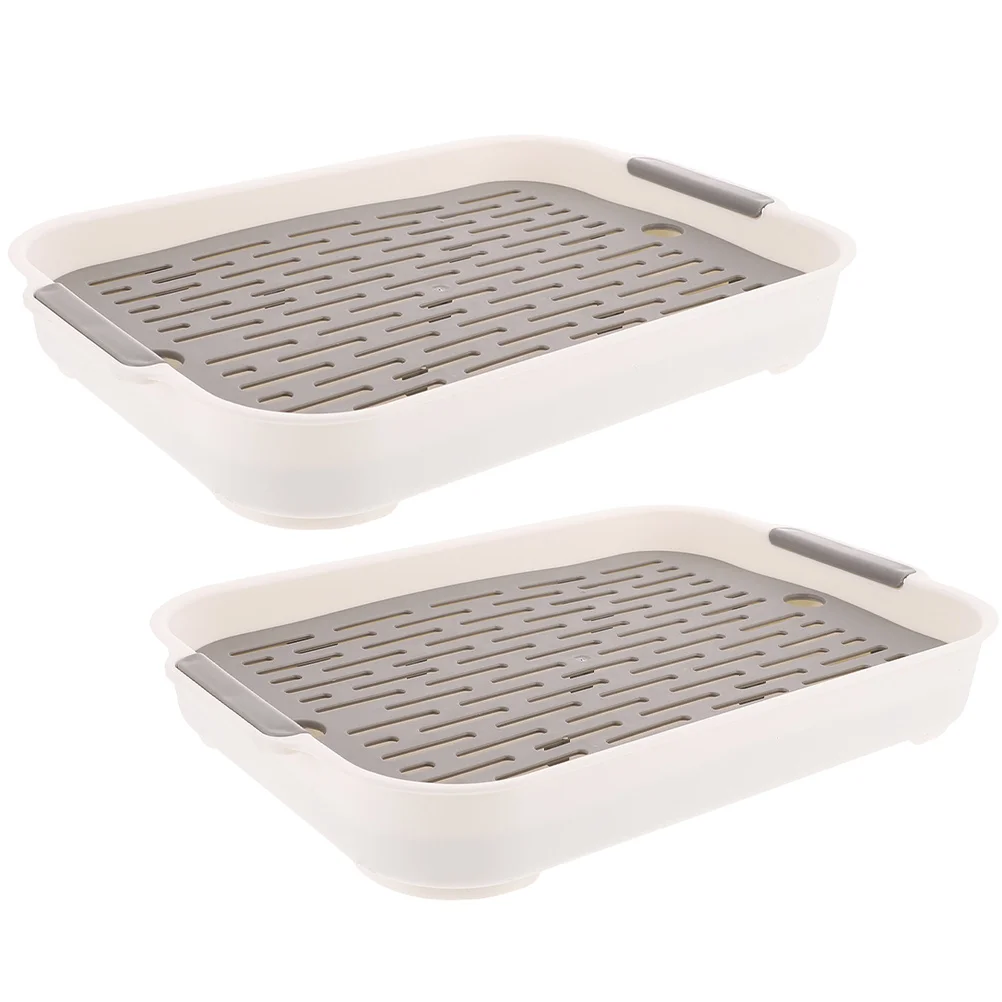 

2Pcs Pet Litter Box Plastic Detachable Toilet for Rabbit Hamster Puppy Compact Design Comfortable Use Rounded Edges Prevent