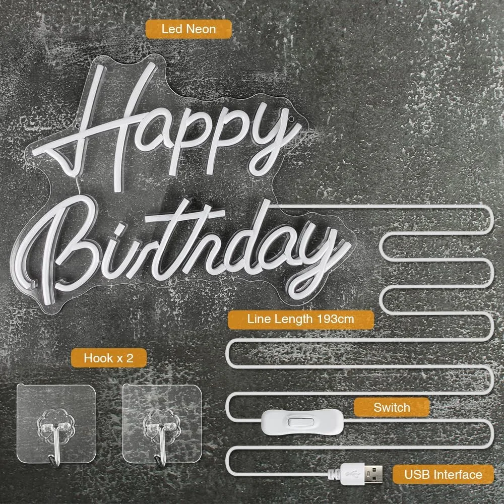 LED النيون عيد ميلاد سعيد النيون جدار الفن غرفة نوم غرفة المعيشة حفلة خلفية مصباح ديكور تضيء علامة USB بالطاقة #2