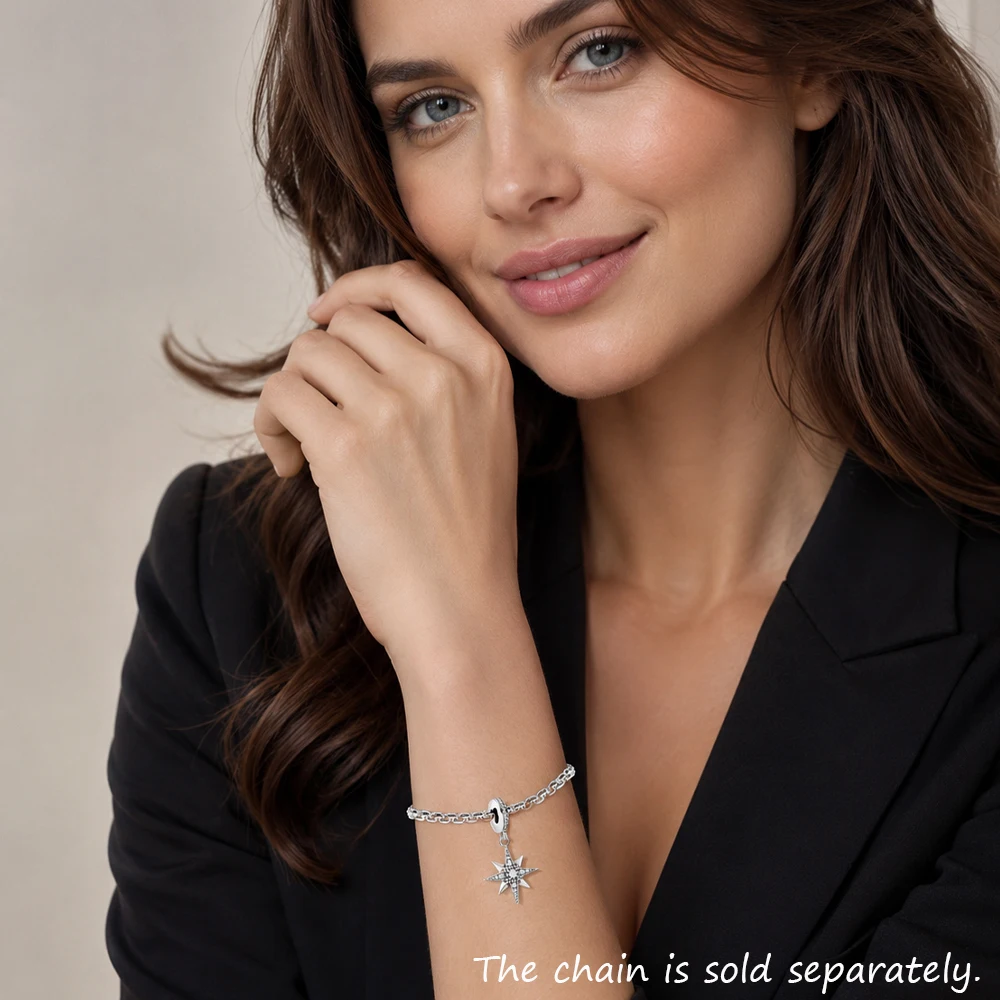Charms Royalty Star New 925 Sterling Silver Dangle Pendants Fashion Jewelry Making Handmade Craft For Women Men